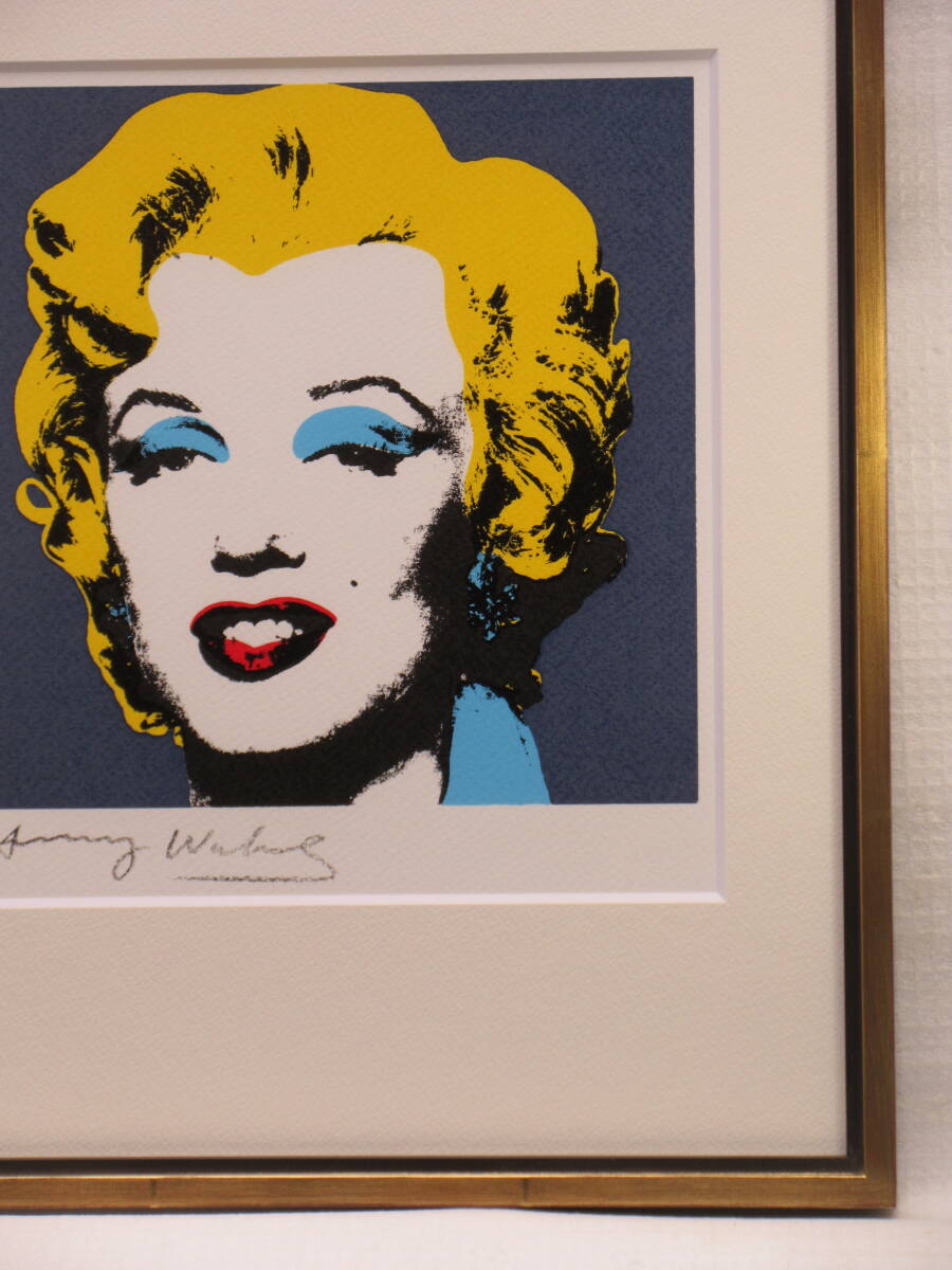  genuine work / Anne ti* War ho ru/ silk screen [Marilyn Monroe Marilyn * Monroe ] edition 15/250 autograph autograph / frame * storage box have 