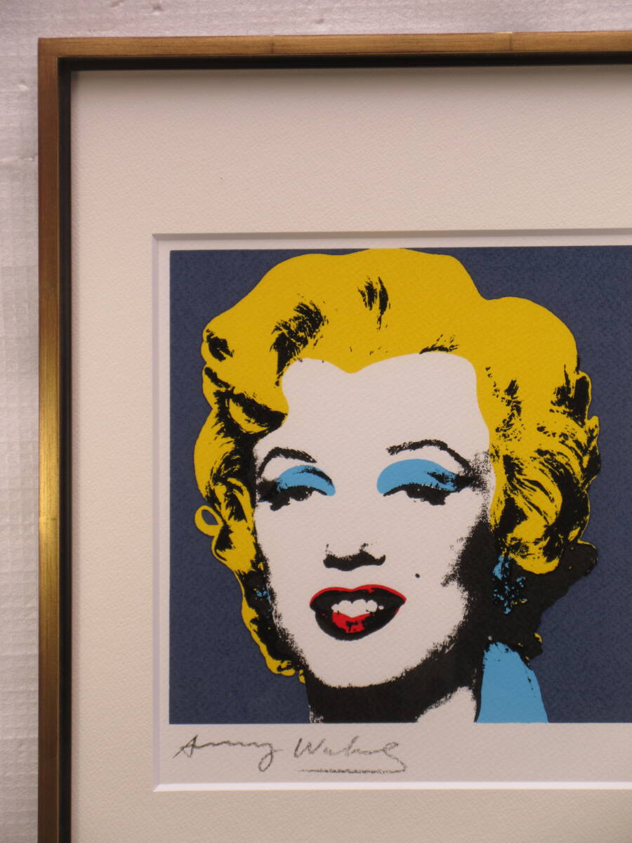  genuine work / Anne ti* War ho ru/ silk screen [Marilyn Monroe Marilyn * Monroe ] edition 15/250 autograph autograph / frame * storage box have 