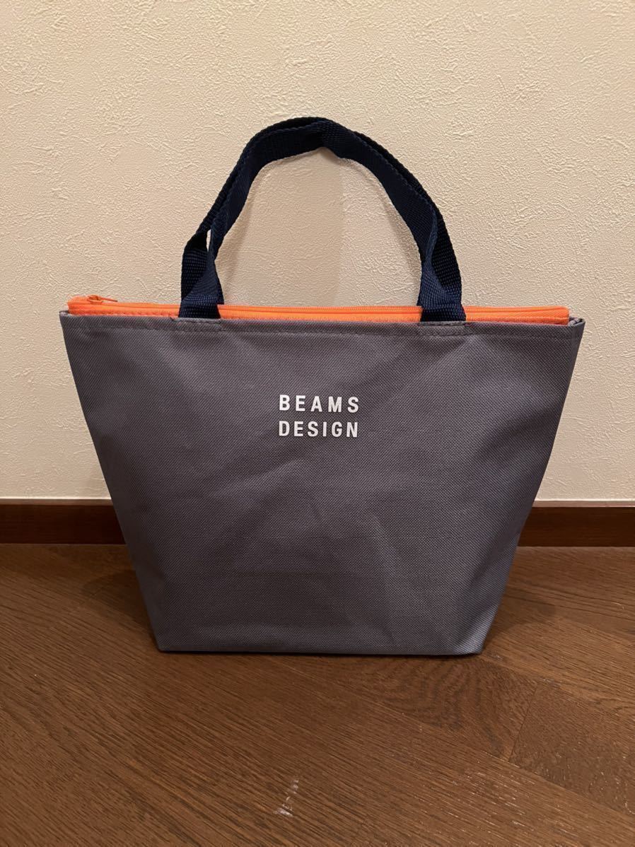 ★新品未使用品★ BEAMS ビームス トートバッグ 保冷ポーチ付き / バッグ ウォレット 財布 弁当鞄 ゴルフ カートバッグ ラウンドバッグの画像3