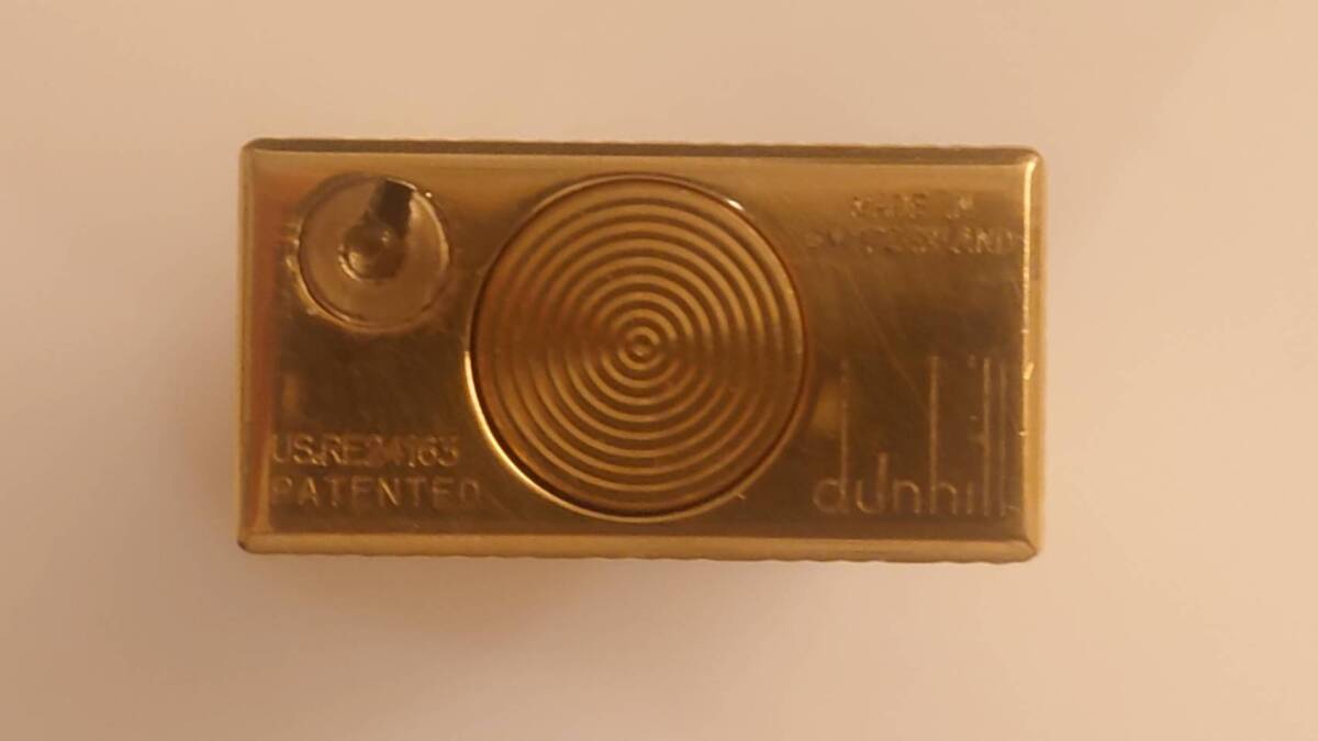 3928 【1円スタート】dunhill ダンヒルライター ゴールド ガスライター タバコ 喫煙 着火未確認 本体のみの画像2