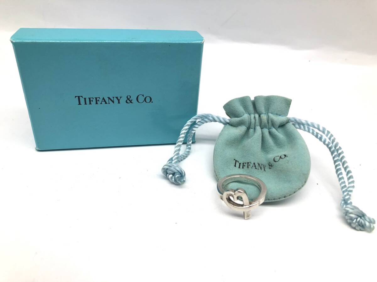 T No.5145 Tiffany＆Co./リング/ハート型/925刻印/洗浄済み 10号_画像1