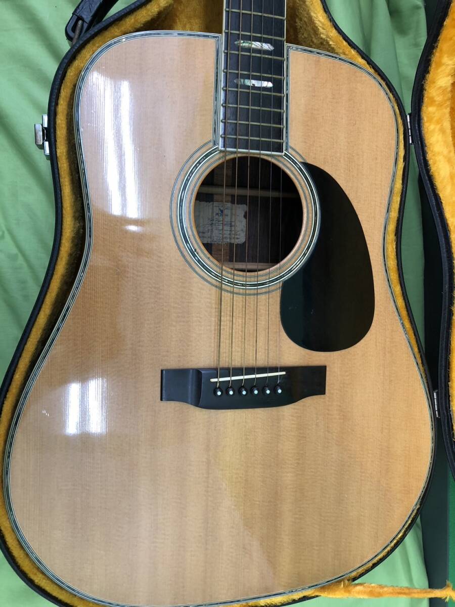 H No.8150 K*YAIRI/ acoustic guitar /1977 year made /YW800/ case attaching 