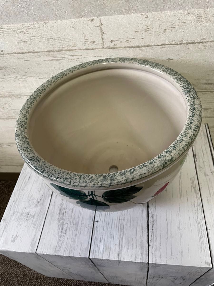 ぱぴぽ様専用　陶器植木鉢　皿付き3点セット×4  12点