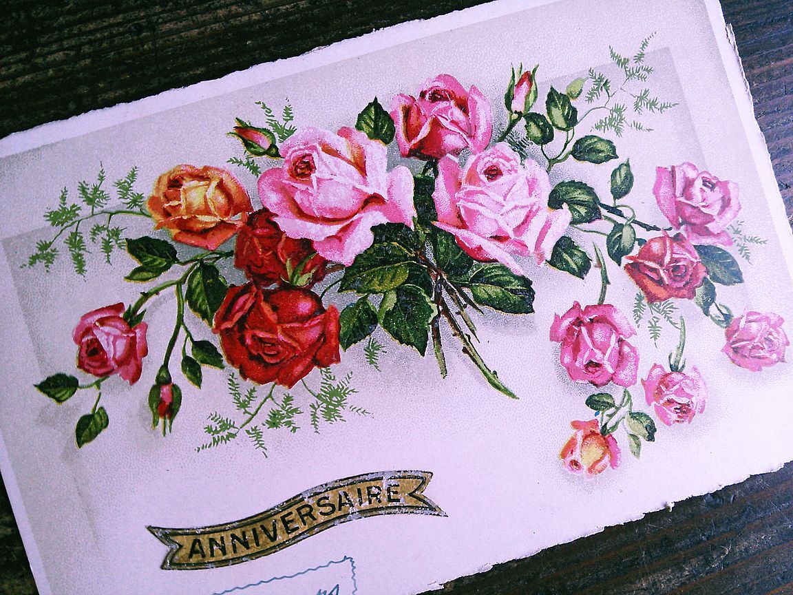 花(7)N17◆薔薇 バラ アンティークポストカード フランス ドイツ イタリア イギリス _画像9