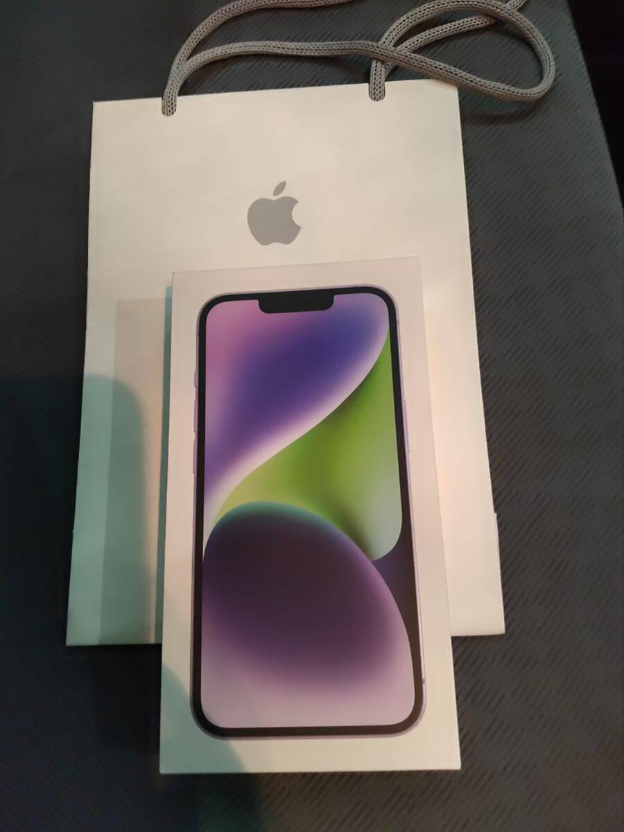 ［新品未開封］Apple iPhone14．purple.128GB.SIMフリー残債無し.の画像1