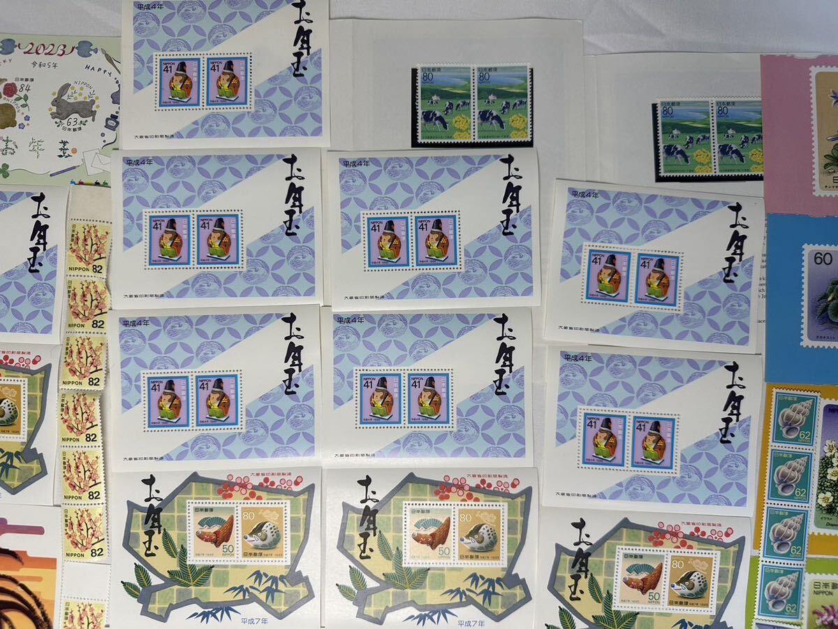 日本郵便 コレクション 小型シート 消印 バラ 切手　大量　まとめ　額面約10304円分　テレフォンカード2枚　はがき_画像8