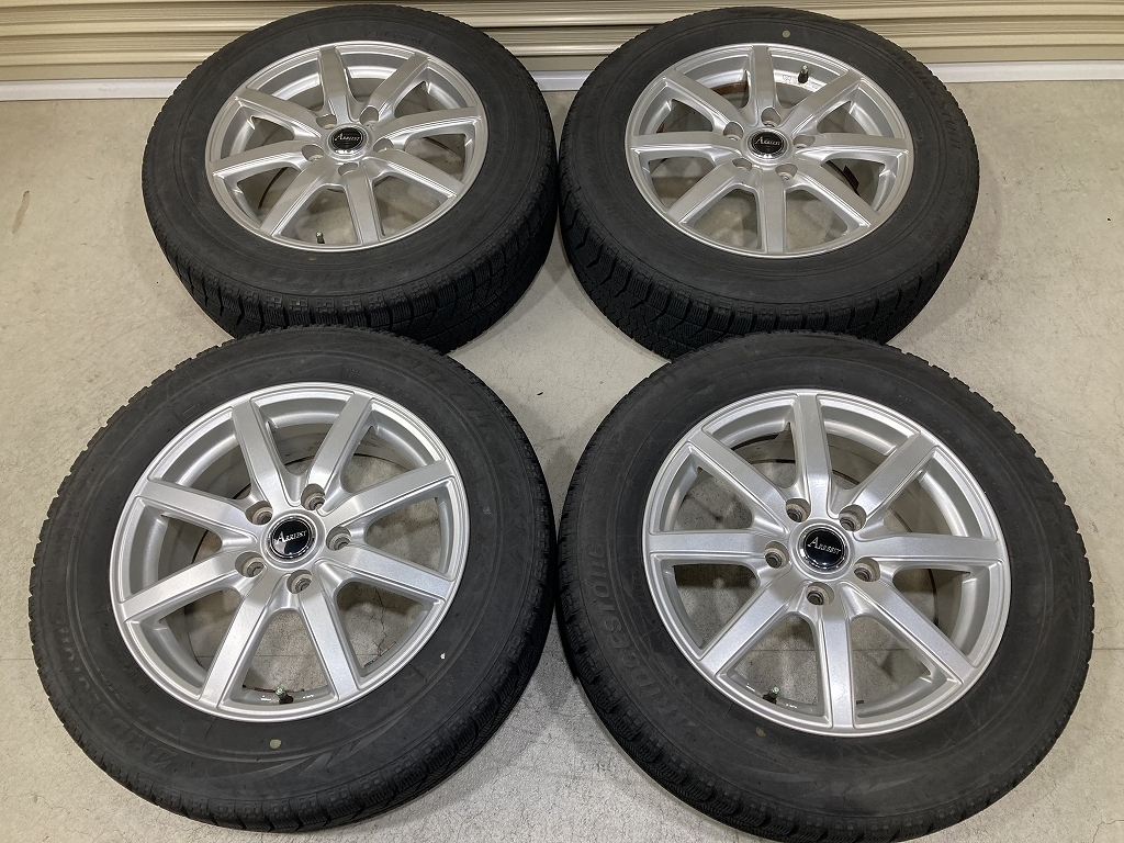 ホイル綺麗 ARREEST 16インチ 6.5J +53 PCD114.3 5H BS VRX 205/60R16 4本セット ステップワゴン 等 D1591_画像1