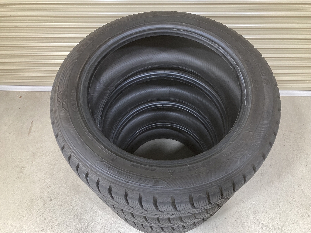 バリ溝 GOODYEAR ICENAVI6 205/50R16 4本セット グッドイヤー アイスナビ6 (D1631)_画像2