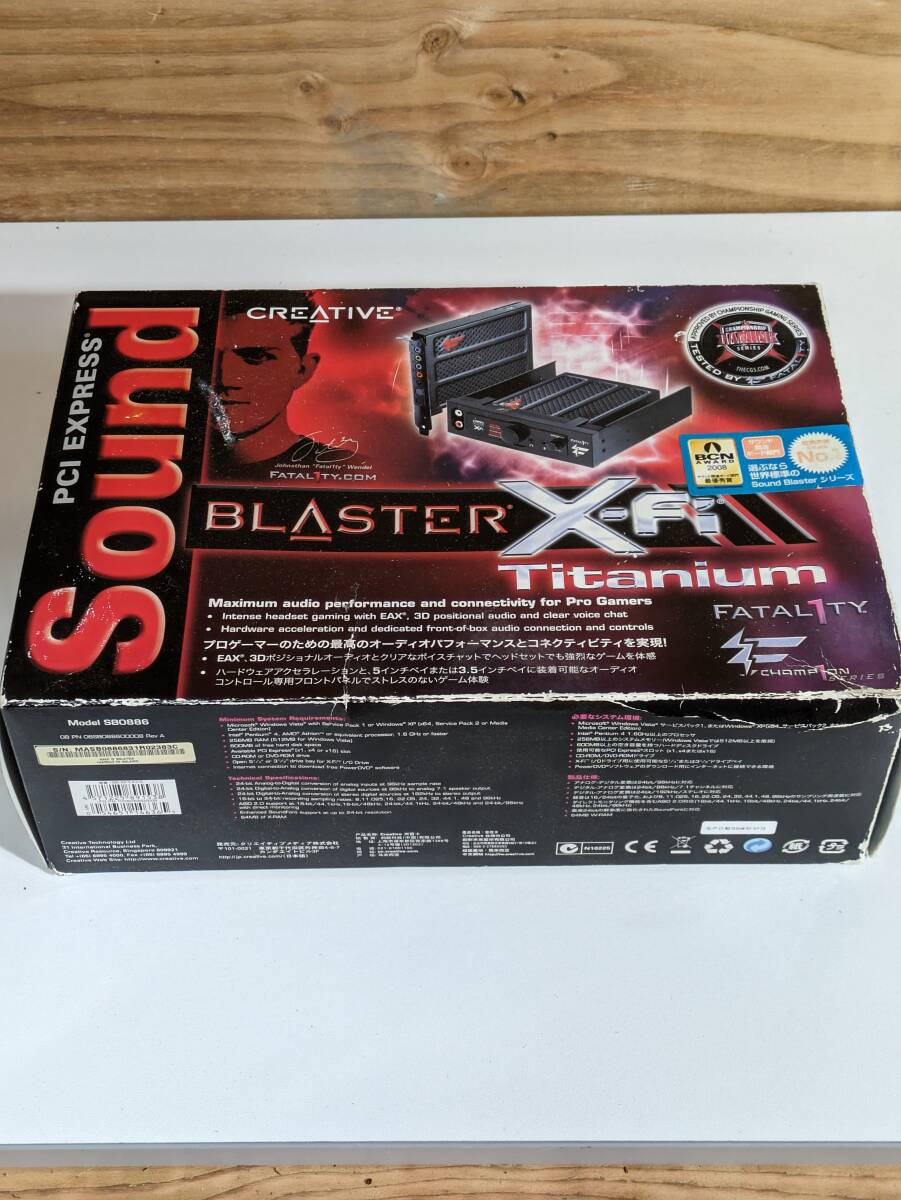 Sound Blaster X-Fi Titanium　サウンドカード 未使用_画像1