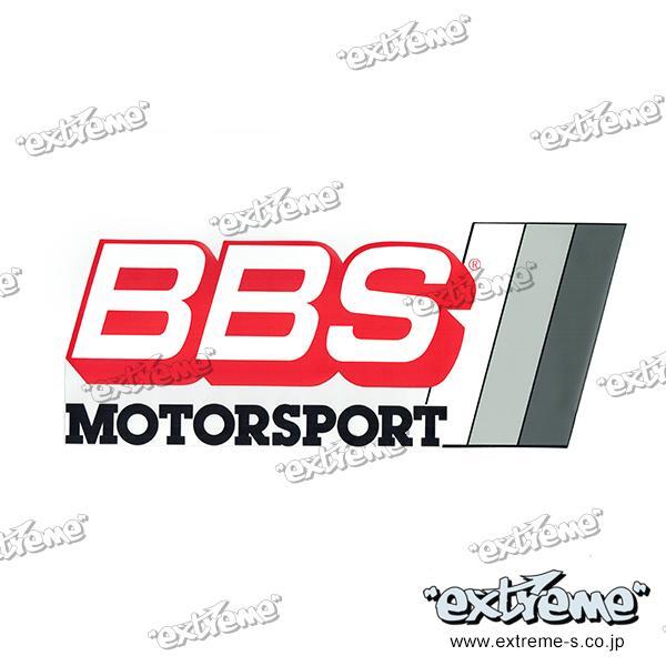 BBS MOTORSPORT ステッカー レッド/クリア_画像1