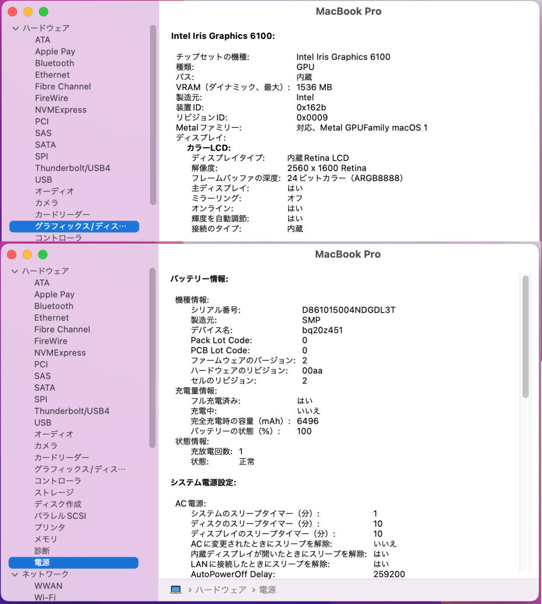 高速大容量 2TB SSD / 8GB RAM / Core i7 デュアルOS！MacBook Pro Retina Early 2015, 13-inch, i7 3.1GHz, MF843J/A, A1502の画像10