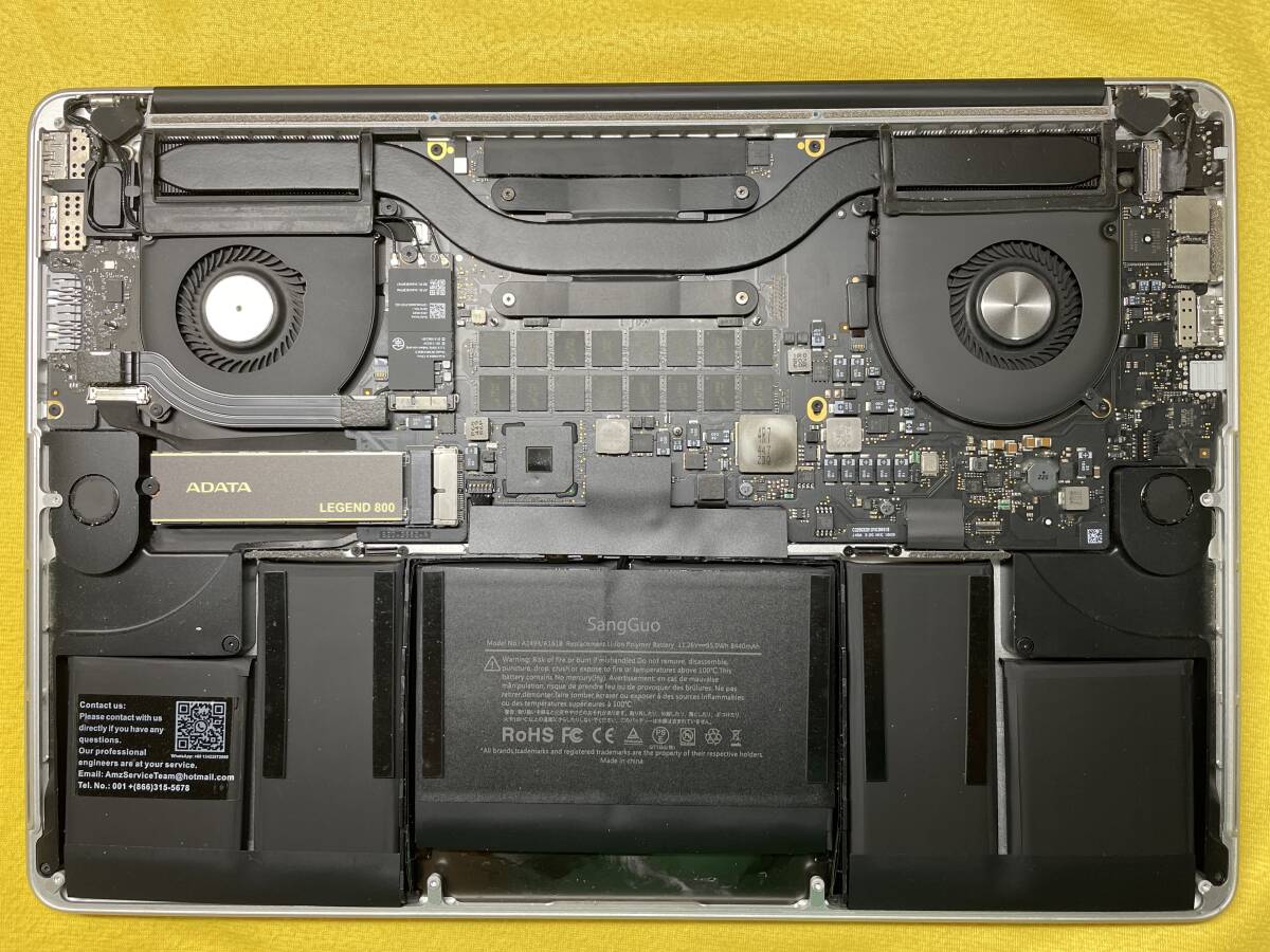 高速 2TB SSD, バッテリー新品！MacBook Pro Retina Mid 2014, 15 inch, Core i7 2.2GHz, 2TB SSD, 16GB RAM, MGXA2J/A, A1398