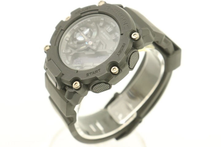 【中古】 CASIO メンズ腕時計 - G-SHOCK CASIO クオーツ 黒 ブラック ロゴ GA2200BB_画像2