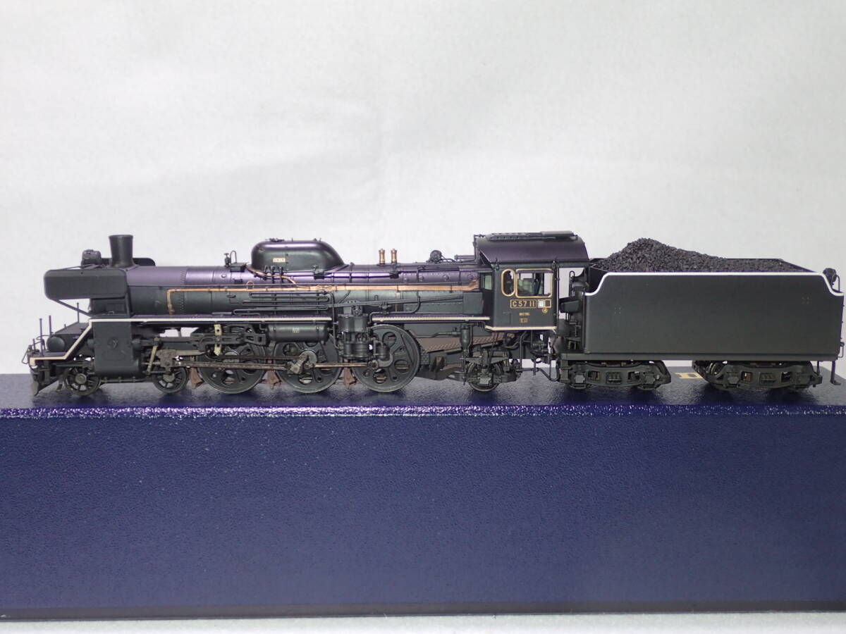 1. IMON製 1/87 12mm 国鉄C5711号機(福知山) 塗装済完成品シンガ－フィニッシュ仕様の画像10