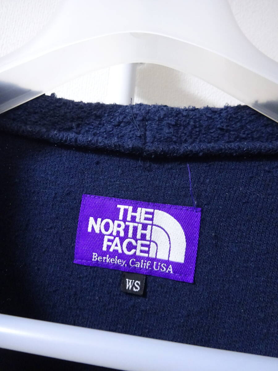 THE NORTH FACE PURPLE LABEL マウンテンパイルクルーネック 半袖トレーナー ネイビー 紺 レディース S ノースフェイス パープルレーベル_画像4