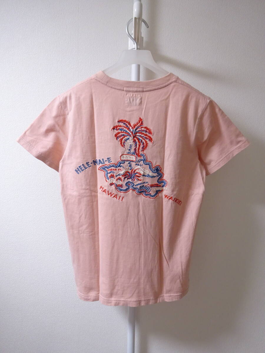 SUN SURF x BEAMS BOY 半袖ポケットTシャツ ハワイ オアフ サーファー ピンク レディース サンサーフ ビームスボーイ 東洋エンタープライズの画像4