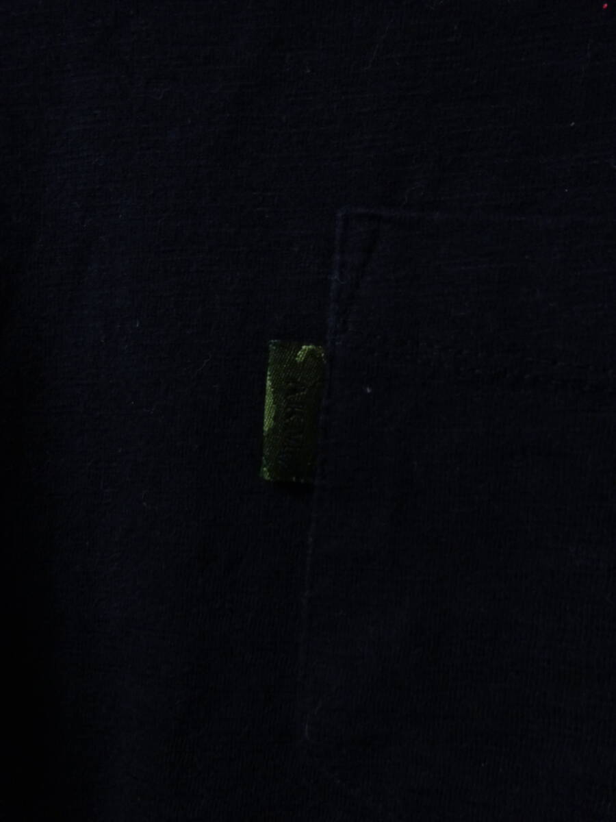 AKM 丸首半袖ポケットTシャツ 無地 黒 ブラック レディース S エーケーエム_画像3