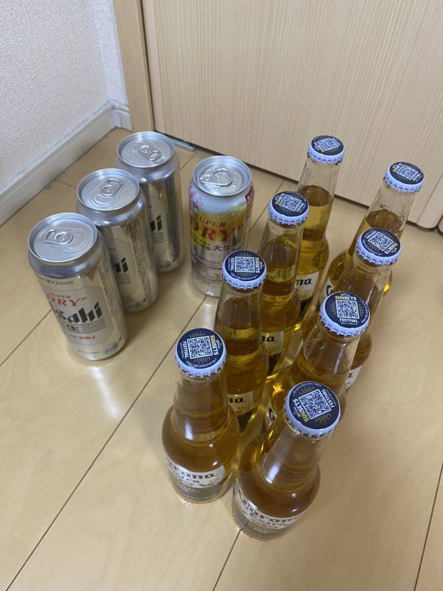 未開封 ビール類 アサヒ スーパードライ×3 生ジョッキ缶×1 コロナ エキストラ×8 まとめ売り セット売り 詰め合わせの画像2