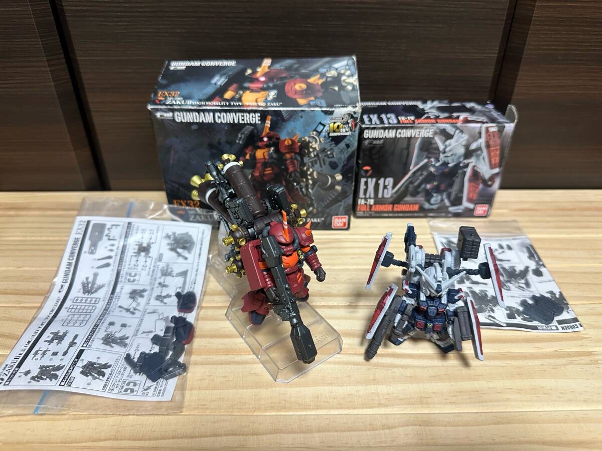 FW GUNDAM CONVERGE 開封品 EX13 FULL ARMOR GUNDAM EX32 ZAKUⅡ PSYCHO ZAKU サイコザク フルアーマーガンダム コンバージ ジャンク扱いの画像1