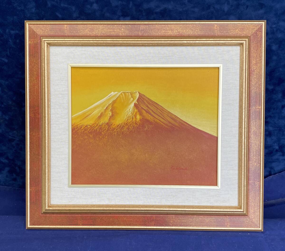  日本の山を……… 【 流月真一 黄金富士 】F3_画像1