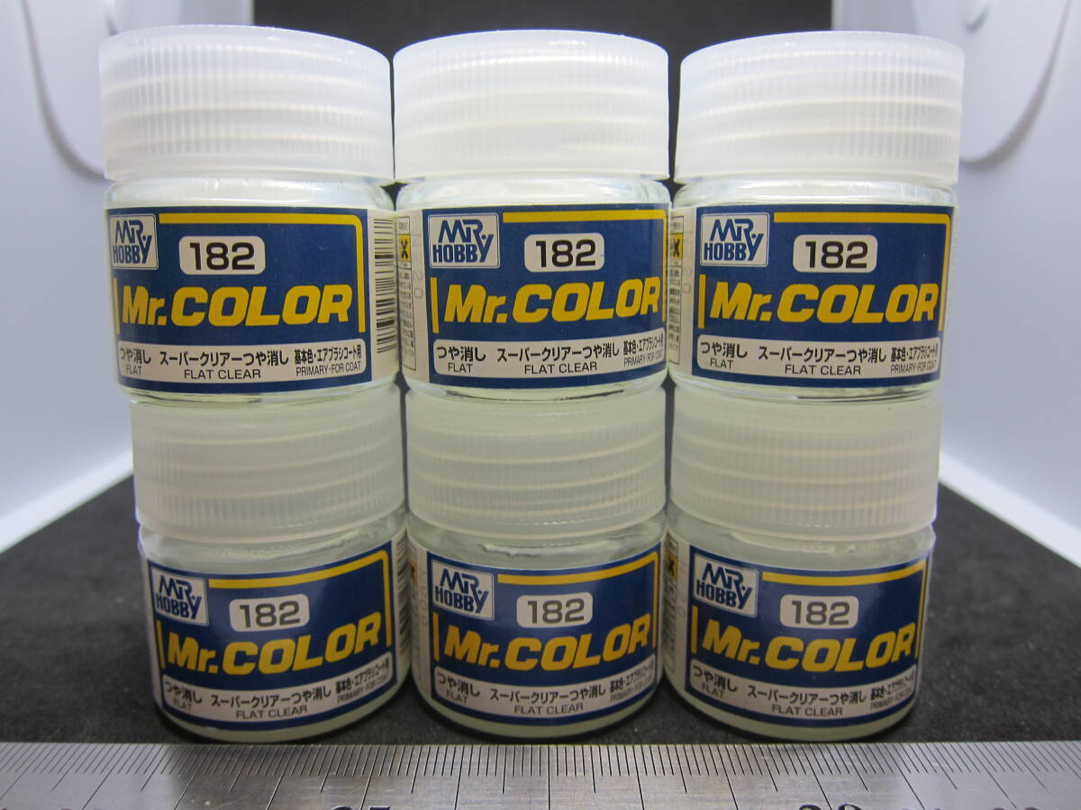 MR.HOBBY Mr.COLOR C182スーパークリアーつや消し６本セット プラモデル用塗料の画像1