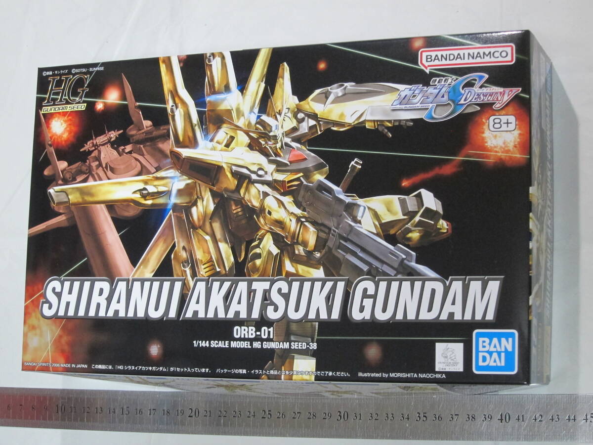 BANDAI Bandai 1/144 1:144 ORB-01silani красный есть Gundam .SHIRANUI AKATSUKI GUNDAM Mobile Suit Gundam SEED DESTINY пластиковая модель 