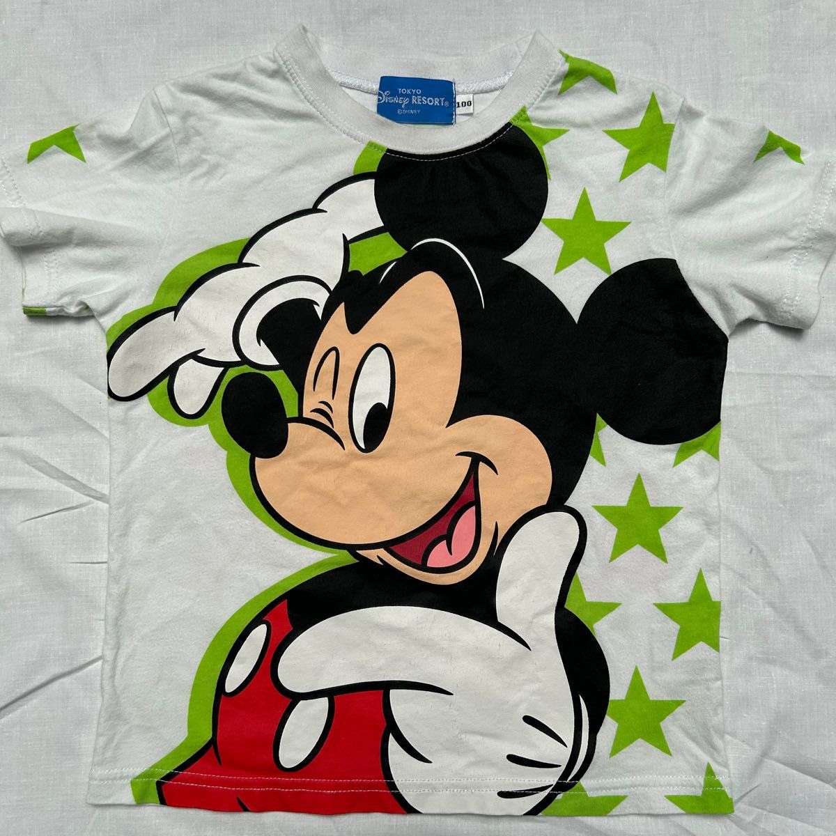USED ディズニー ミッキーマウス 半袖Tシャツ  Disney 半袖 Tシャツ 100cm
