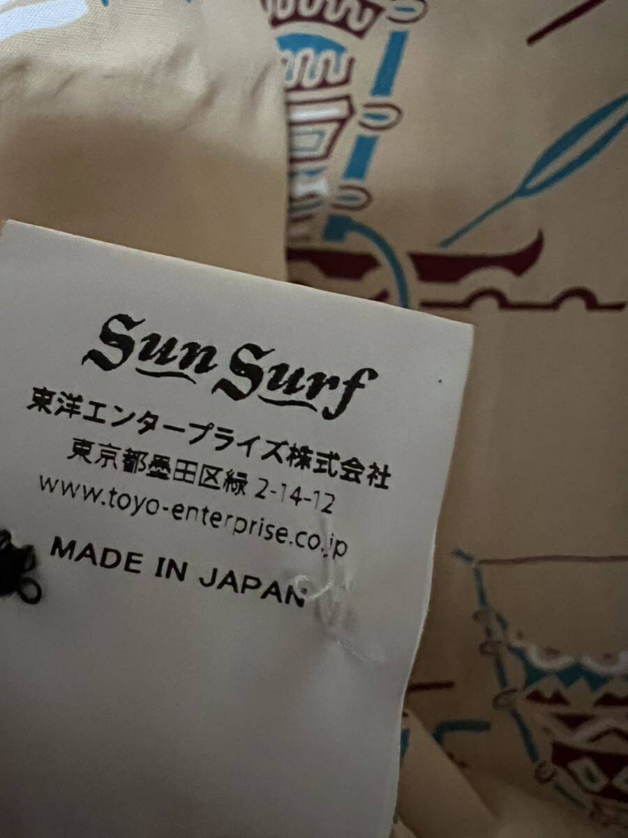 サンサーフ SUN SURF 別注 長袖 アロハシャツ アロハ　　ポリネシア 長袖シャツ 東洋エンタープライズ_画像7