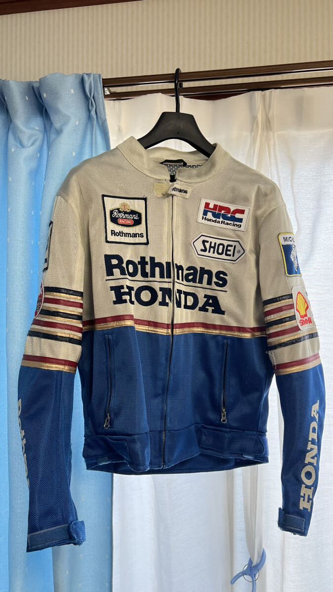 ホンダ バイク用 メッシュジャケット Mサイズ ロスマンズ Rothmans ライディングジャケット 中古 の画像1