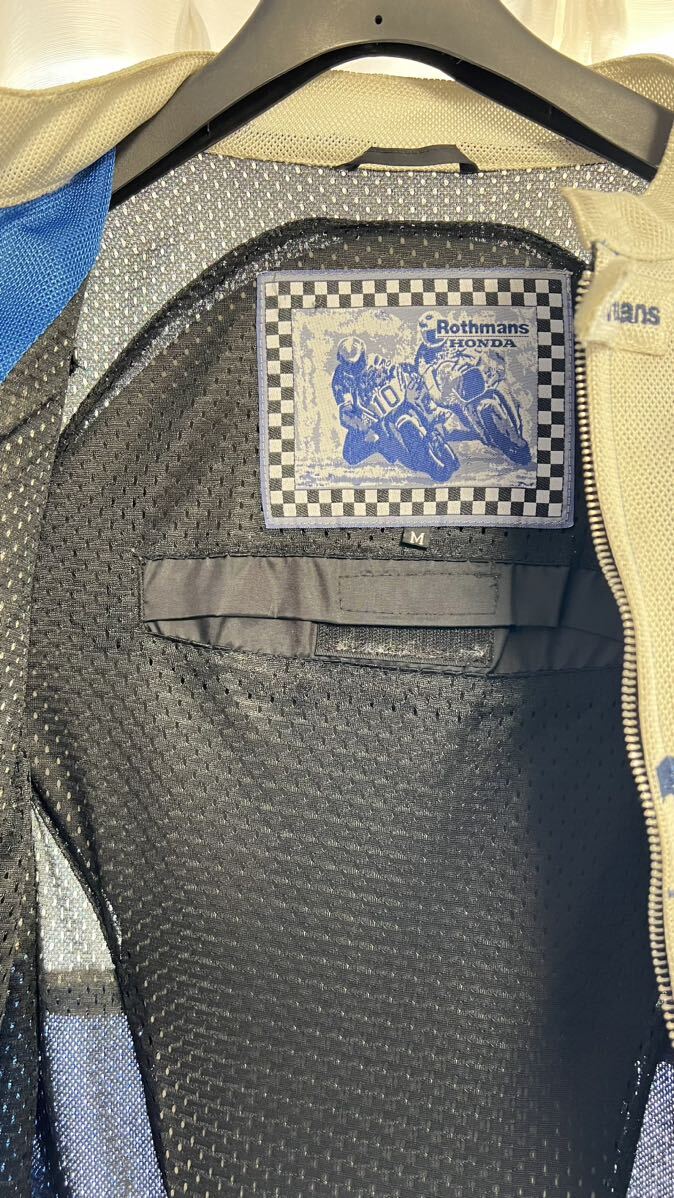 ホンダ バイク用 メッシュジャケット Mサイズ ロスマンズ Rothmans ライディングジャケット 中古 の画像10