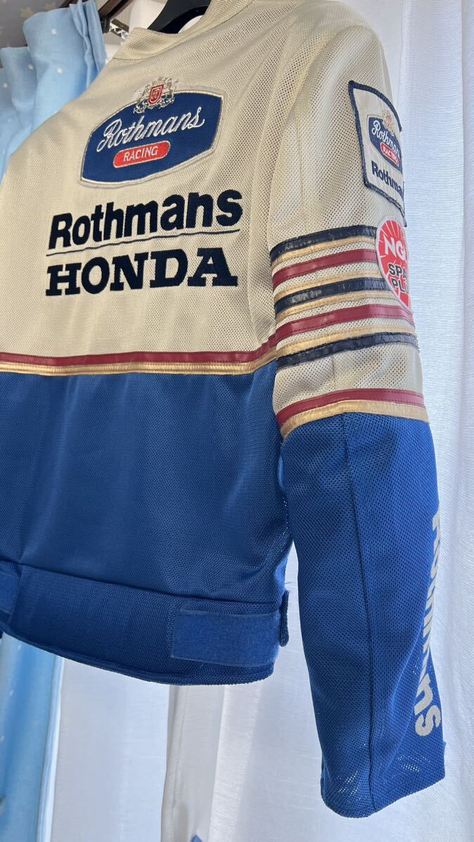 ホンダ バイク用 メッシュジャケット Mサイズ ロスマンズ Rothmans ライディングジャケット 中古 の画像6