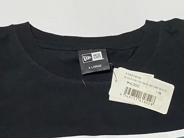 NEW ERA ニューエラ PEPSI ペプシ Tシャツ XLサイズ ブラック 展示未使用品の画像3