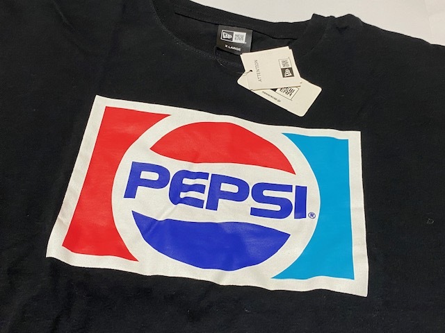 NEW ERA ニューエラ PEPSI ペプシ Tシャツ XLサイズ ブラック 展示未使用品の画像2