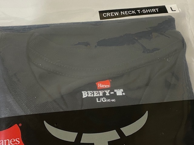 ヘインズ Hanes BEEFY-T Tシャツ ビーフィー Lサイズ H5180 ブラック 展示未使用品の画像2