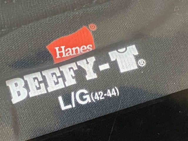 ヘインズ Hanes BEEFY-T Tシャツ ビーフィー Lサイズ H5180 ブラック 展示未使用品の画像3