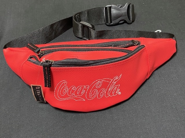 Coca-Cola コカ・コーラ ヒップバック / ウエストポーチ 3つポケット 展示未使用品 訳ありの画像1