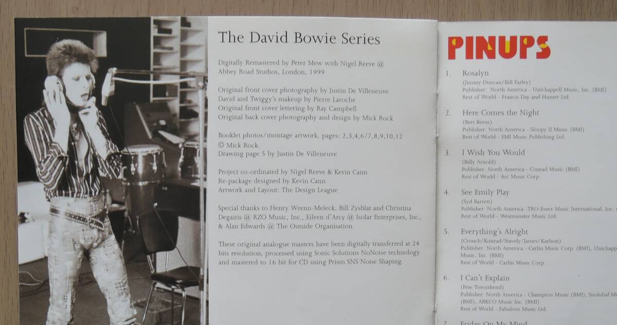 CD◎ DAVID BOWIE ◎ PINUPS ◎ 輸入盤 ◎ Remaster盤　◎_画像3