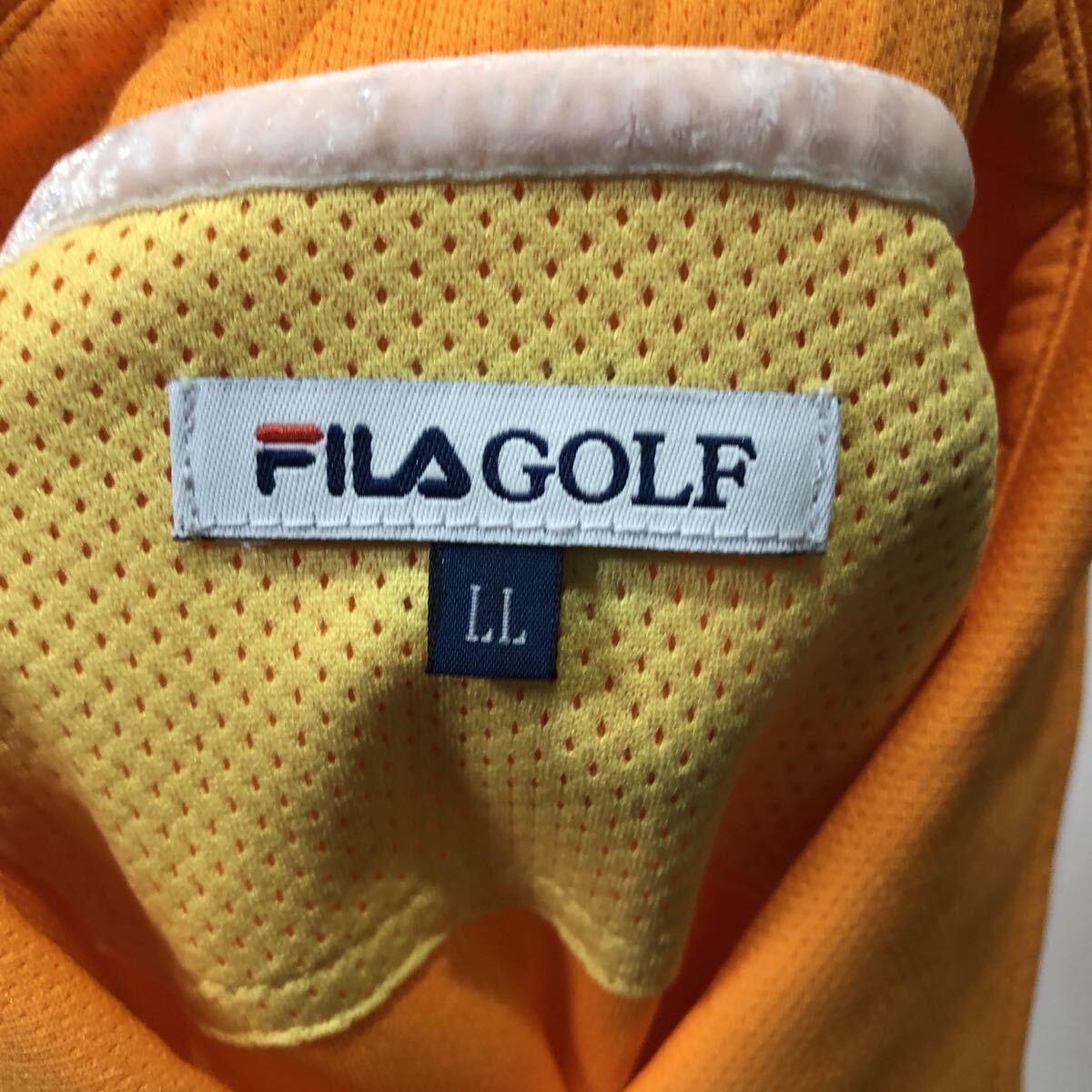 ★フィラ FILA GOLF 半袖 ポロシャツ ゴルフ ゴルフウェア オレンジ LL(XL)サイズ KJ5AM612_画像3