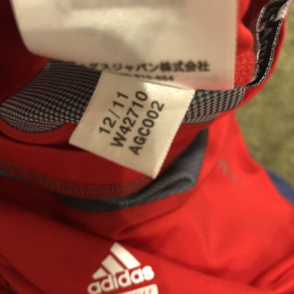 ★アディダスadidas TECHFIT コンプレッション インナー 半袖 Lサイズ レッド スポーツウェアの画像5