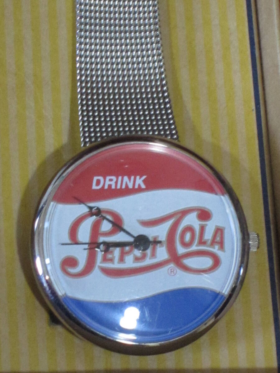 PEPSI-COLA アンティークロゴの腕時計。_画像5