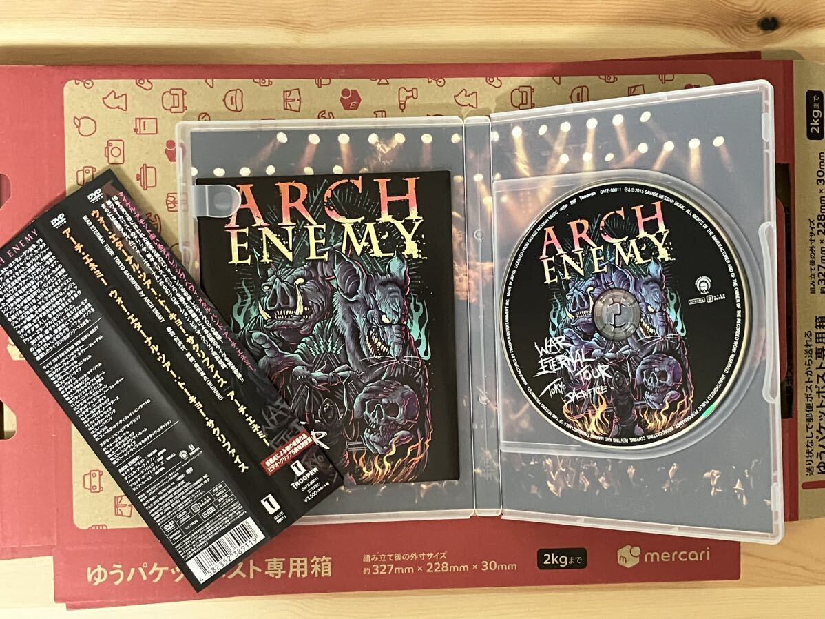 送料無料 ARCH ENEMY WAR ETERNAL TOUR：TOKYO SACRIFICE DVD おまけ付き_画像2