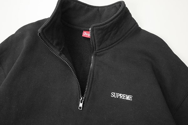 Supreme ◆ Cross Half Zip Sweatshirt 黒 Sサイズ クロス ハーフジップ スウェット トレーナー シュプリーム ◆HA12_画像4