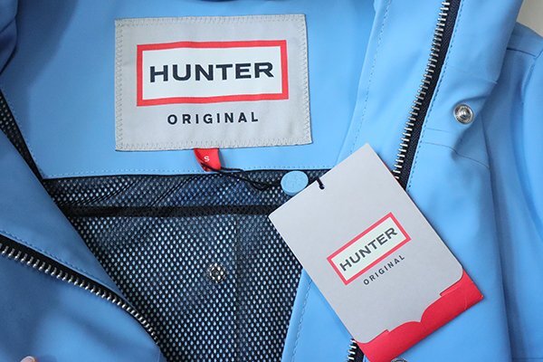 HUNTER * совершенно водонепроницаемый плащ бледный голубой S размер *W ORI R RUB HUNTING COAT* обычная цена 4.2 десять тысяч иен непромокаемая одежда Kappa Hunter *HA16