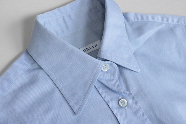 ORIAN * standard regular color shirt blue size 36 cotton long sleeve blouse business o Lien Italy made *K2Q