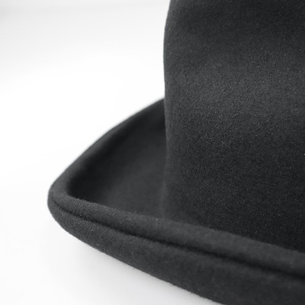 [ free shipping 50%OFF new goods ]HICOSAKA *da bulb rim soft hat hat black M size wool felt trilby hat hikosaka*22-H315