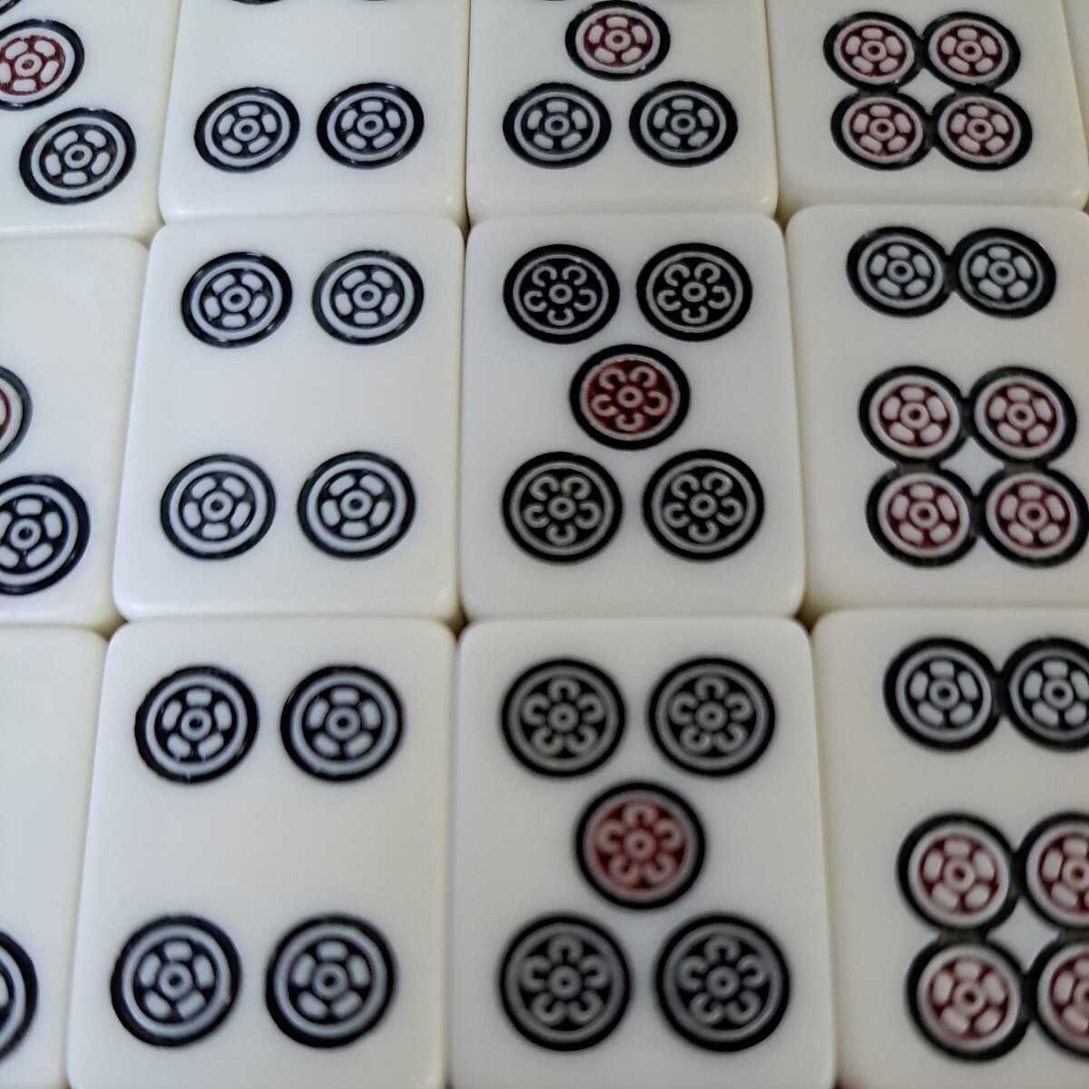 エムテックスマツムラ製 全自動麻雀卓用麻雀牌 黄色 青2面セット288枚 ゲーム 麻雀牌の画像7