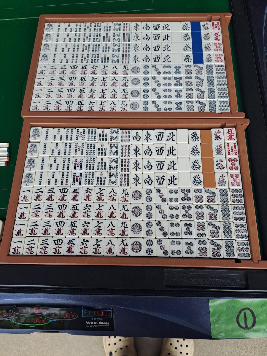 [ used ] full automation mah-jong table M Tec smatsu blur ..jan-yu WakWak point stick mah-jong Junk [ receipt limitation (pick up) ] 2 pcs. set Gifu departure 