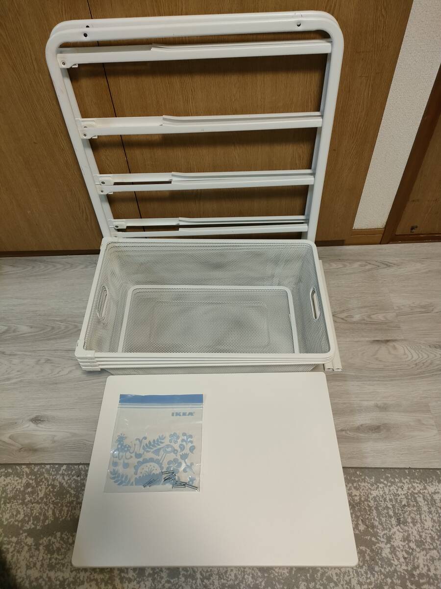 IKEA ALGOT 4段 メッシュ ワードローブ アルゴート イケアの画像2