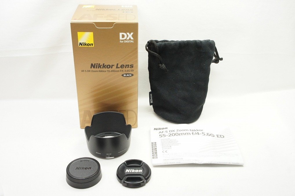 【適格請求書発行】訳あり品 Nikon ニコン AF-S DX NIKKOR 55-200mm F4-5.6G ED ズームレンズ 元箱付【アルプスカメラ】240401mの画像7