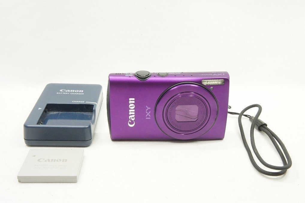 【適格請求書発行】Canon キヤノン IXY 600F コンパクトデジタルカメラ パープル【アルプスカメラ】240313mの画像1